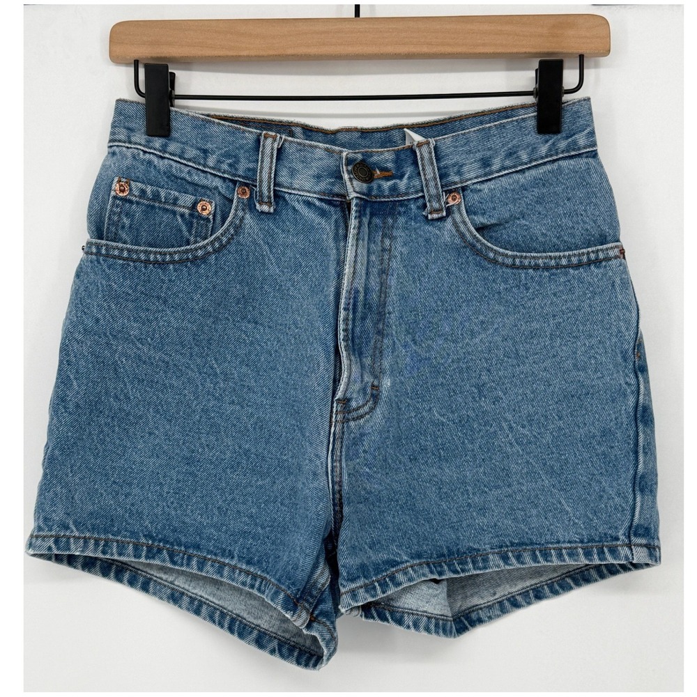Jordache Denim Shorts Women Size 7/8 Blue High Waisted Cotton Vintage Mom